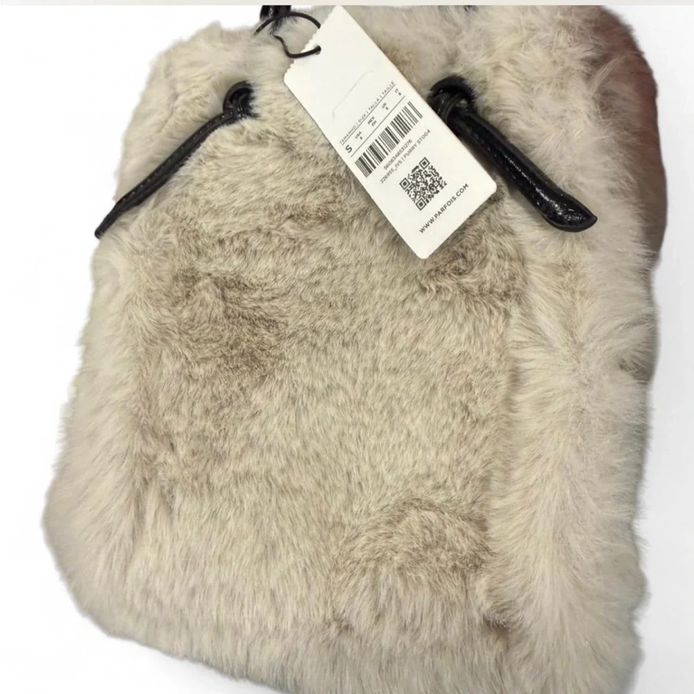 Elegant Tan Fur Effect Tote Bag